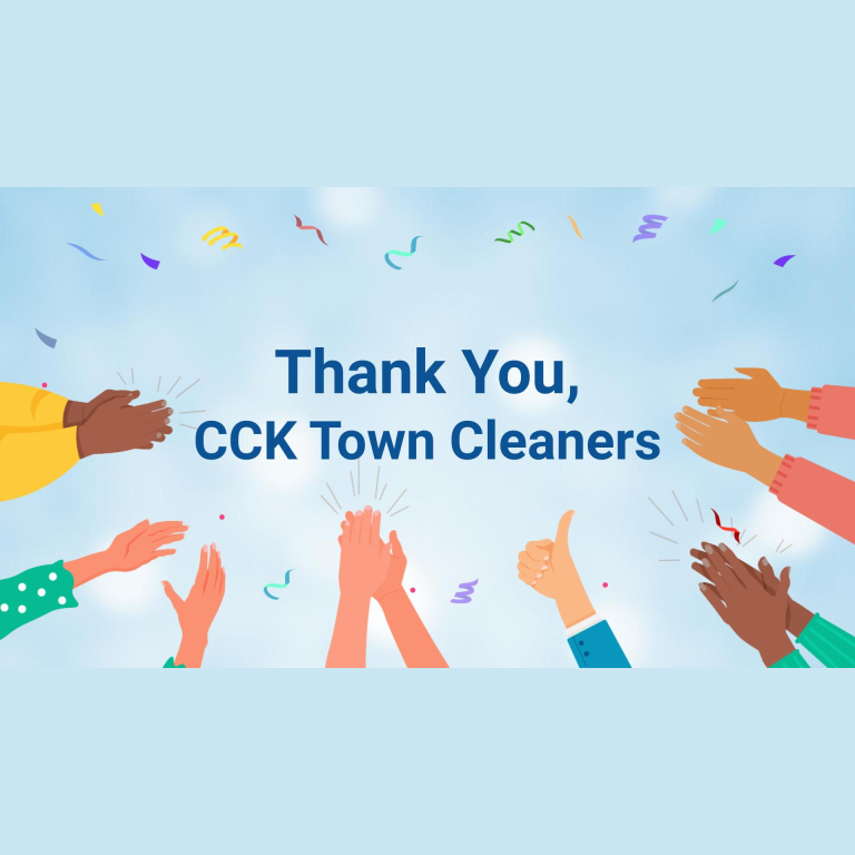PCF Sparkletots preschoolers show their appreciation for our CCK Town Cleaners