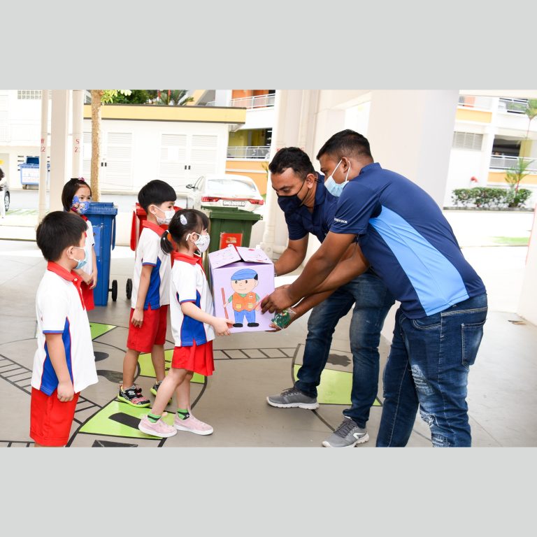 Thank You Uncles & Aunties for Your Hard Work, say PCF Sparkletots Kids to Estate Cleaners