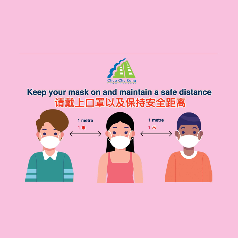 KEEP YOUR MASK ON AND MAINTAIN A SAFE DISTANCE